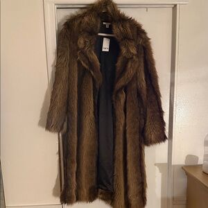 Bar III Plush Teddy Jacket in Rich Brown